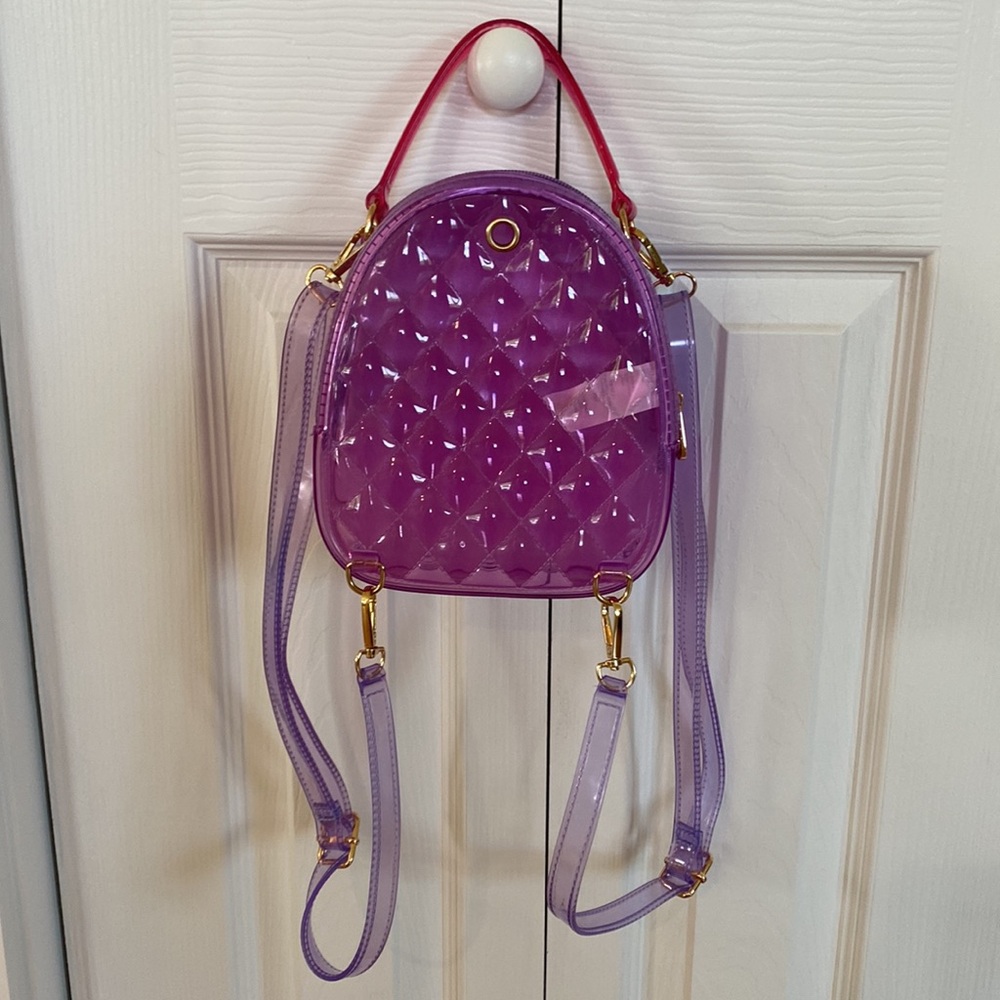 Clear colored small backpack/bag - Picture 3 of 6